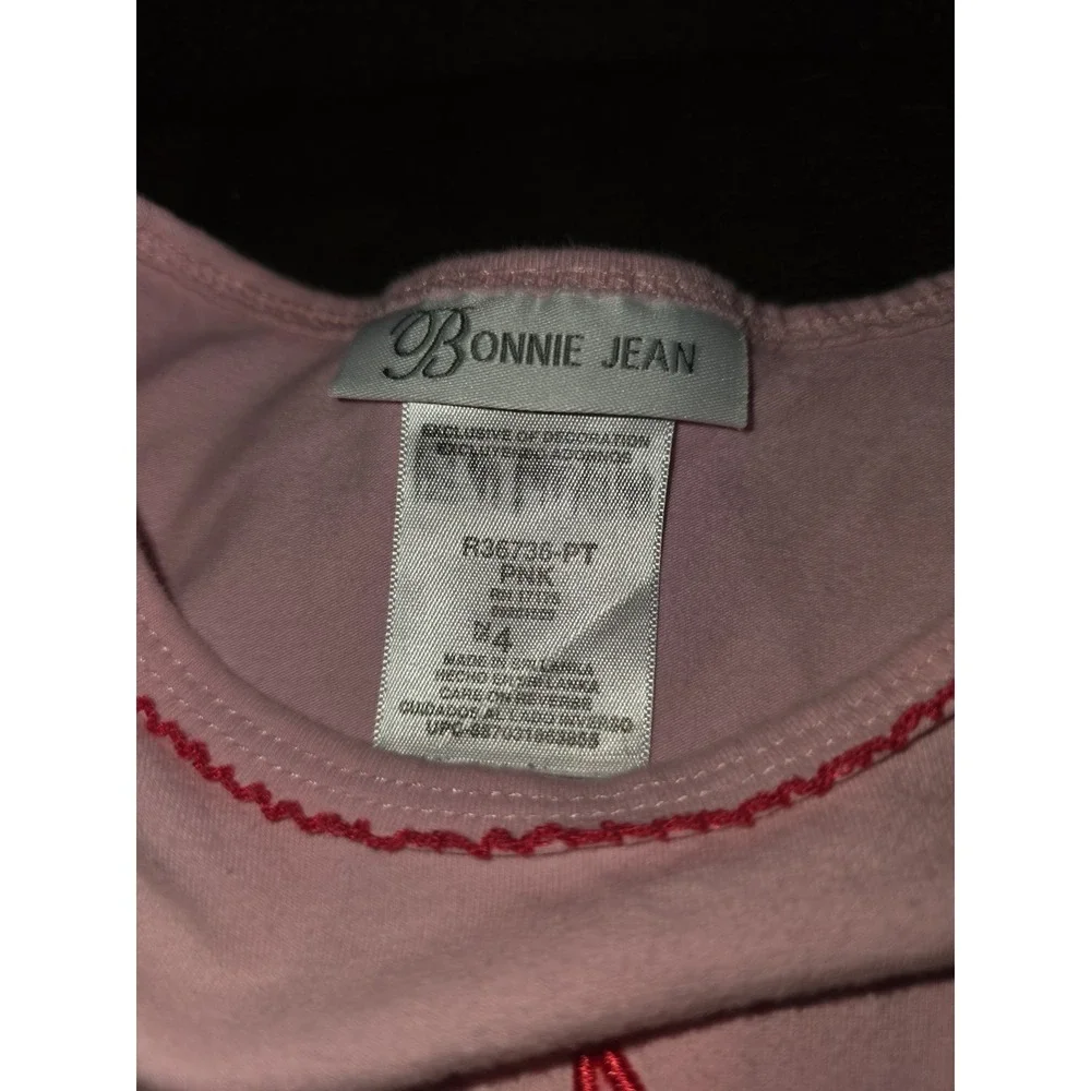 Bonnie jean‎ spring floral Easter bunny outfit top leggings size 4